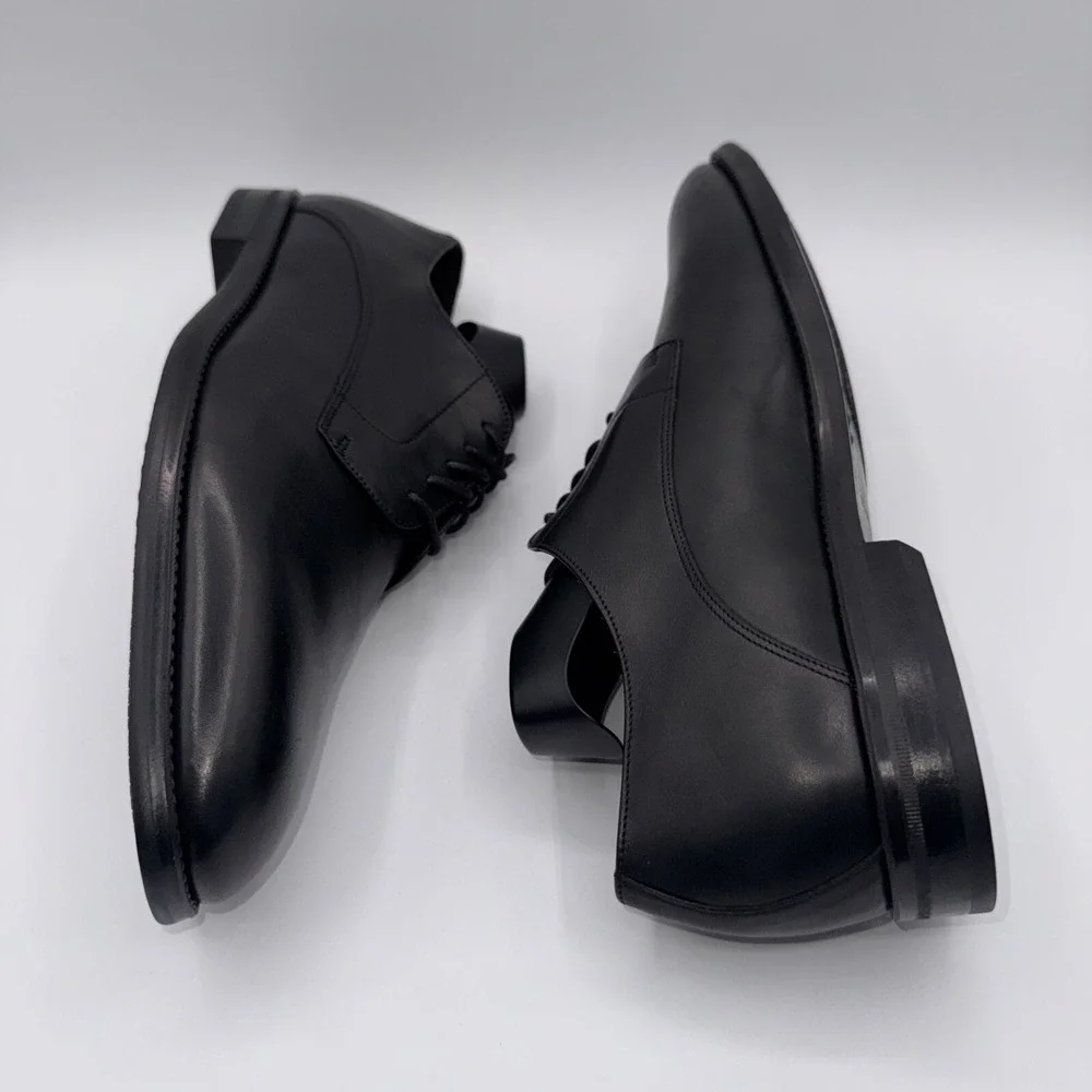 To Boot New York Amadeo Derby‎ Men's Size 8.5 Black Italian Leather